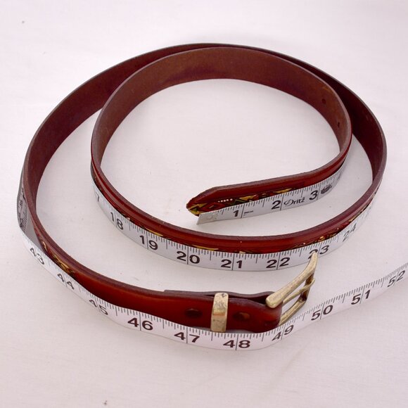 Women s Brown Belt With Aztec Design Size XL - Picture 6 of 7